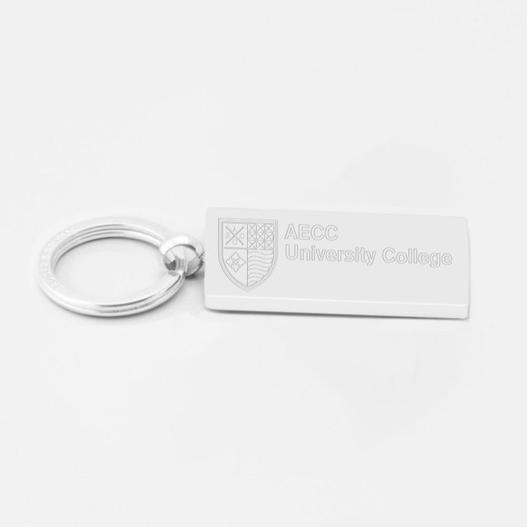AECC University-Engraved-Silver--Keyring