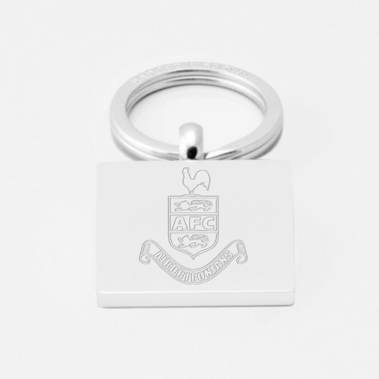 Airdrieonians Football-Engraved-Silver-Keyring
