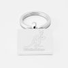 Australia Rugby-Engraved-Silver-Keyring