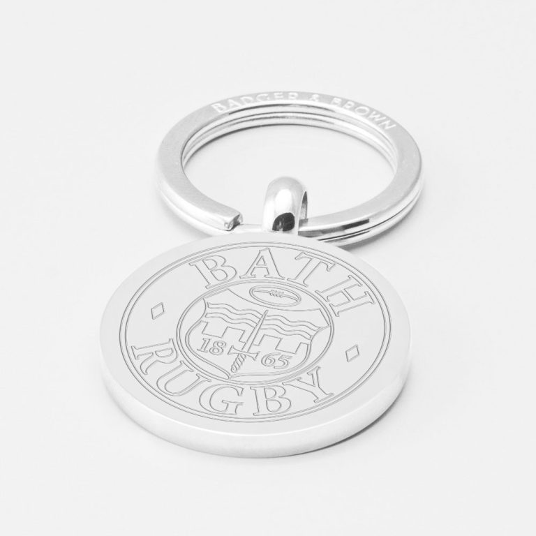 Bath Rugby-Engraved-Silver-Keyring