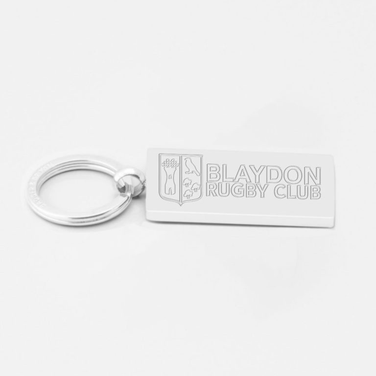 Blaydon Rugby-Engraved-Silver-Keyring