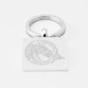 Catalans Dragons Rugby-Engraved-Silver-Keyring