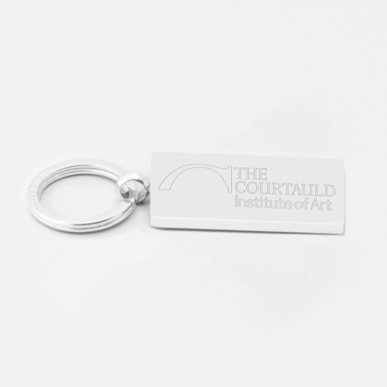 Courtauld Institute Of Art-Engraved-Silver--Keyring