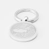 Cyprus Football-Engraved-Silver--Keyring