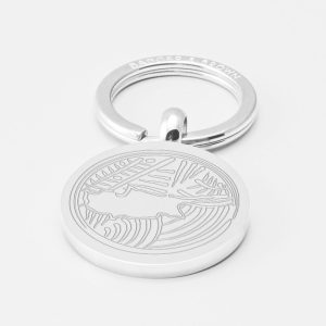 Cyprus Football-Engraved-Silver--Keyring