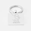 Doncaster Knights Rugby-Engraved-Silver-Keyring