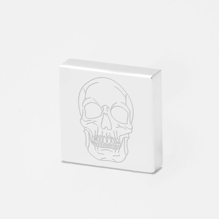 Engraved-Skull-Silver-Lapel-Pin