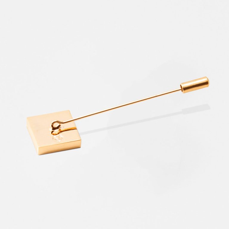 Gold-Square-Lapel-Pin-Long-Pin