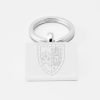 Gonville & Caius College-Engraved-Silver--Keyring