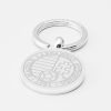 Hungary Football-Engraved-Silver--Keyring