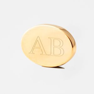 Initials-oval-gold-Engraved-Lapel-Pin