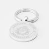 Latvia Football-Engraved-Silver--Keyring