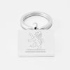 London Scottish Rugby-Engraved-Silver-Keyring