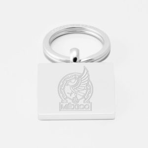 Mexico-Football-Engraved-Silver-Keyring