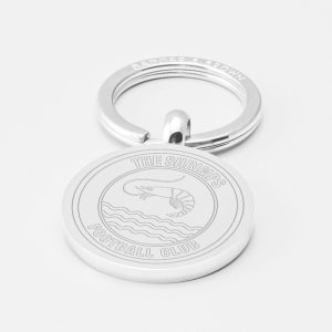 Morecambe Football-Engraved-Silver-Keyring