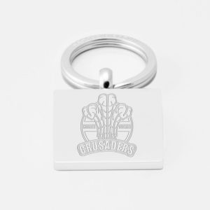 North Wales Crusaders Rugby-Engraved-Silver-Keyring