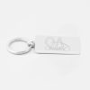 Old Albanians Rugby-Engraved-Silver-Keyring
