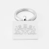 Plymouth Albion Rugby-Engraved-Silver-Keyring