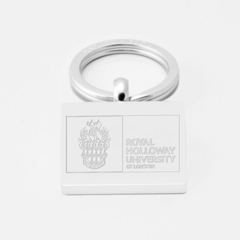 Royal Holloway University-Engraved-Silver--Keyring Royal-Holloway-University-Engraved-Silver-Keyring
