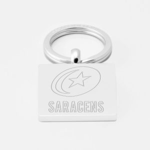 Saracens Rugby Engraved Silver Cufflinks Saracens Rugby-Engraved-Silver-Keyring