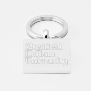 Sheffield Hallam University-Engraved-Silver--Keyring