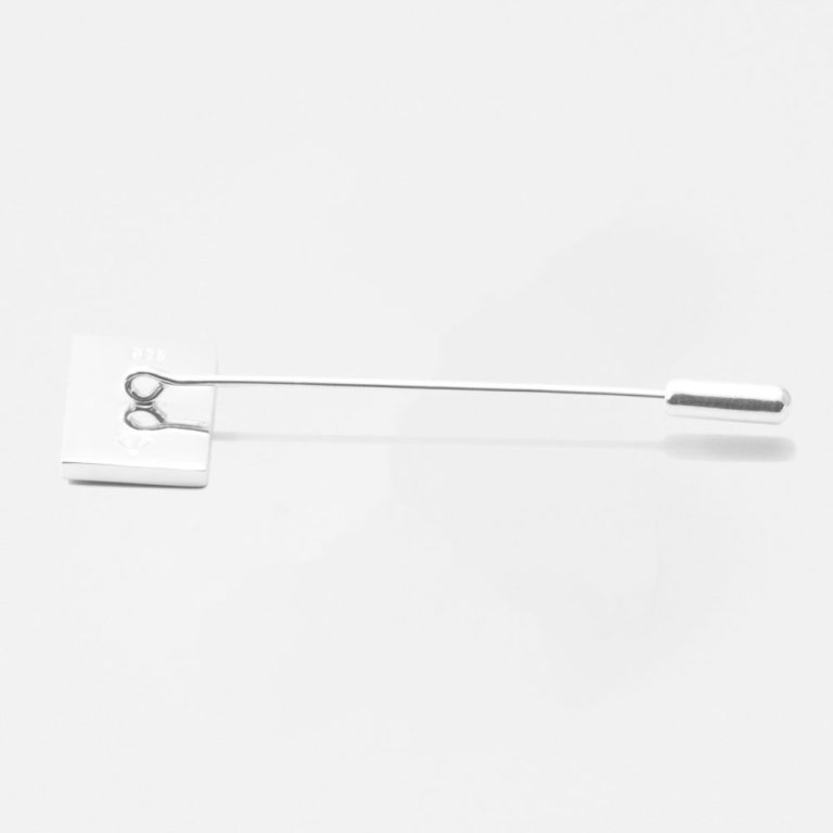 Sterling-Silver-Rectangle-Lapel-Pin-Long-Pin