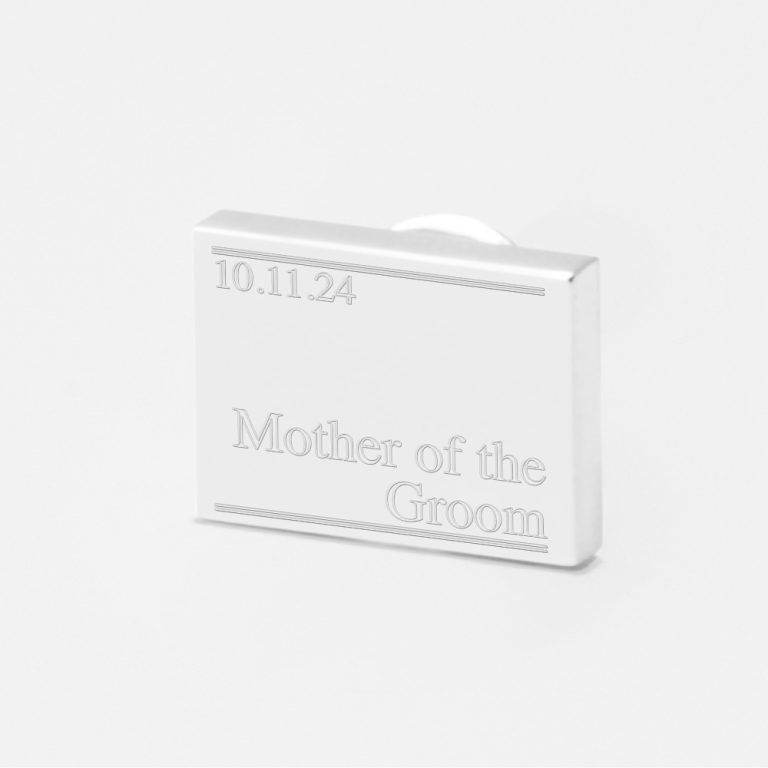 Subtle Mother of the groom-Engraved-Lapel-Pin Subtle-Mother-of-the-groom-Engraved-Lapel-Pin
