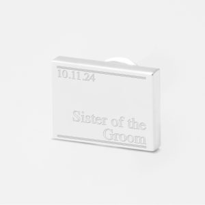 Subtle-Sister-of-the-groom-Engraved-Lapel-Pin