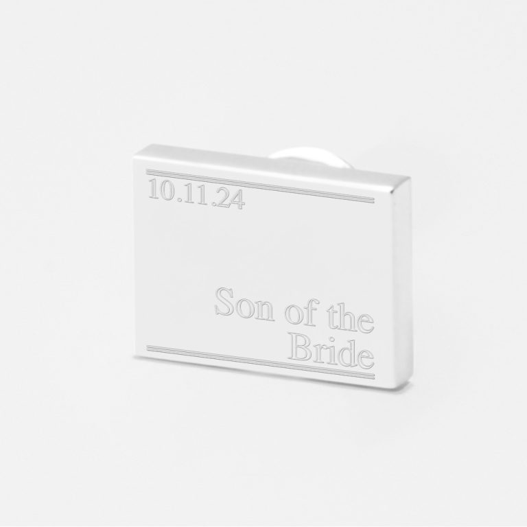 Subtle Son of the bride-Engraved-Lapel-Pin Subtle-Son-of-the-bride-Engraved-Lapel-Pin