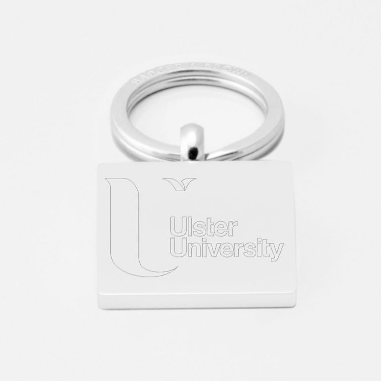 Ulster University-Engraved-Silver--Keyring Ulster-University-Engraved-Silver-Keyring