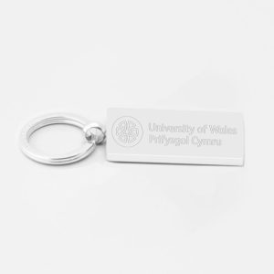 University-Of-Wales-Engraved-Silver-Keyring