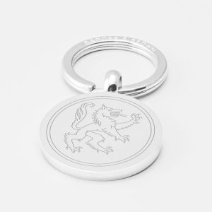 Warrington Wolves Rugby-Engraved-Silver-Keyring