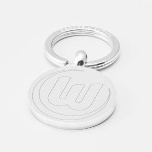 Wolfsburg-Football-Engraved-Silver-Keyring