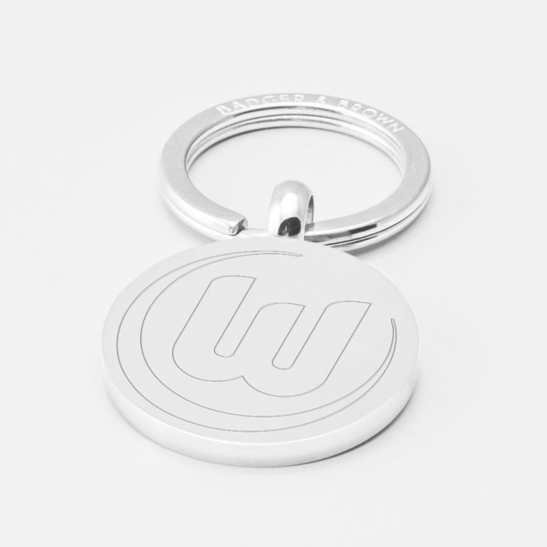 Wolfsburg-Football-Engraved-Silver-Keyring