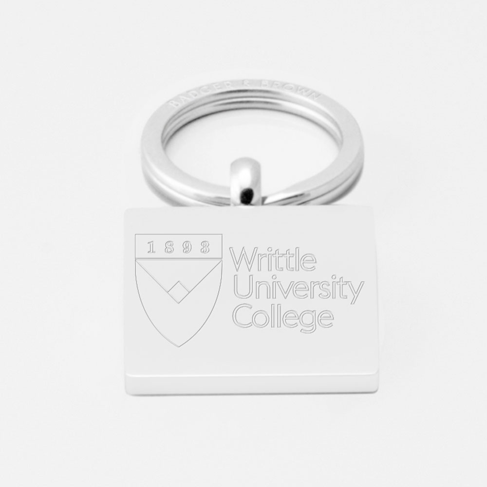 Writtle-University-Engraved-Silver-Keyring