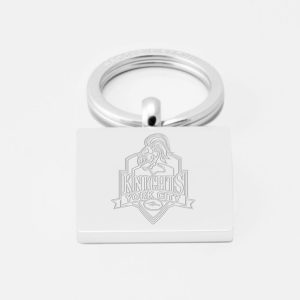 York City Knights Rugby-Engraved-Silver-Keyring