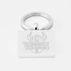 Yorkshire Vikings Cricket Club-Engraved-Silver-Keyring