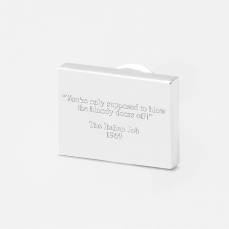 film-quote-Engraved-Lapel-Pin