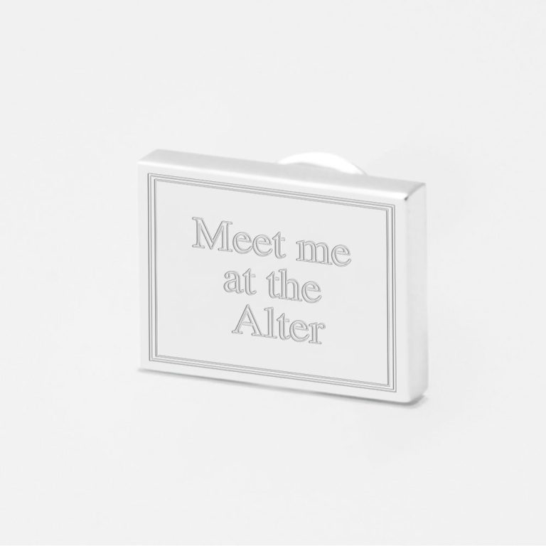 meet me at the alter-Engraved-Lapel-Pin