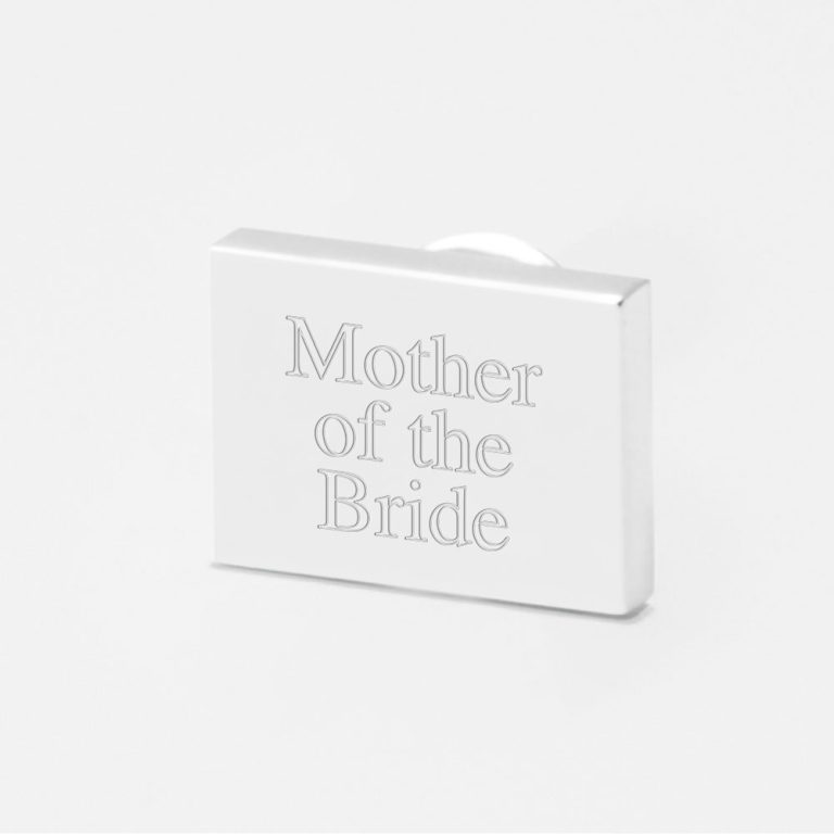 mother of the bride-Engraved-Lapel-Pin