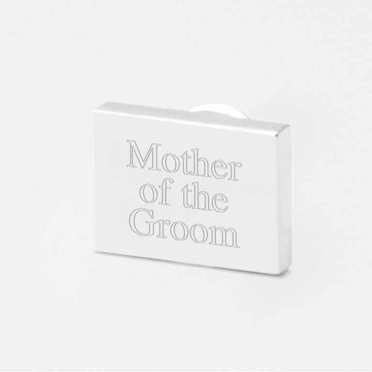 mother of the groom-Engraved-Lapel-Pin
