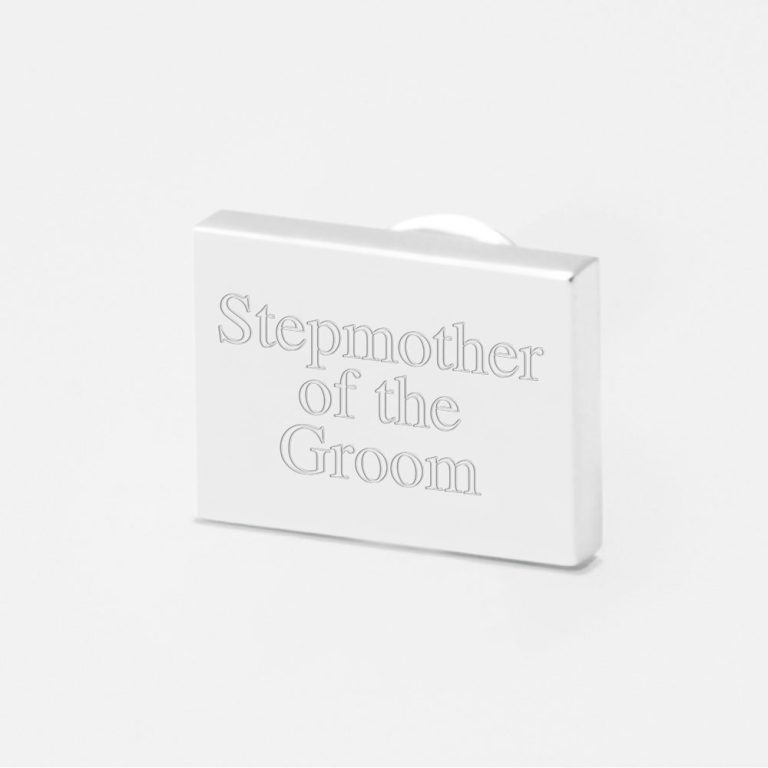 stepmother of the groom-Engraved-Lapel-Pin
