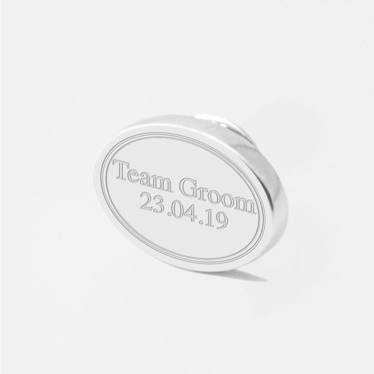 team groom-Engraved-Lapel-Pin