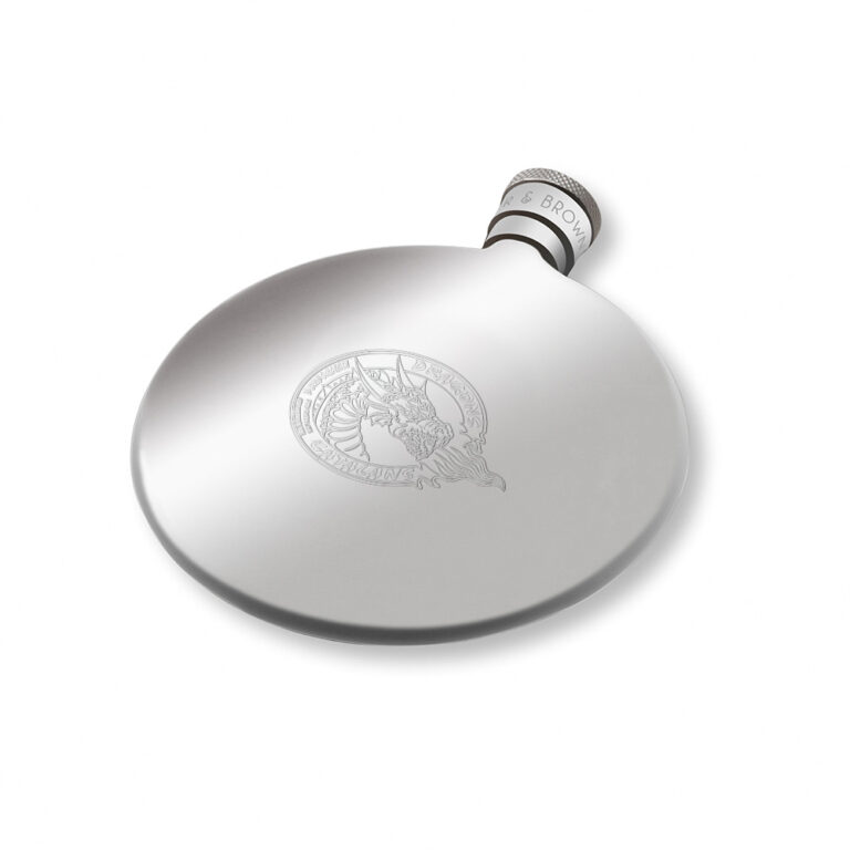 Catalans Dragons Rugby-Engraved-Silver-Hip-Flask