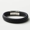 Black-Quilted-Style-Leather-Bracelet-inside-engraved
