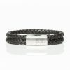 Brown-Leather-Double-Braided-Bracelet-front-engraved