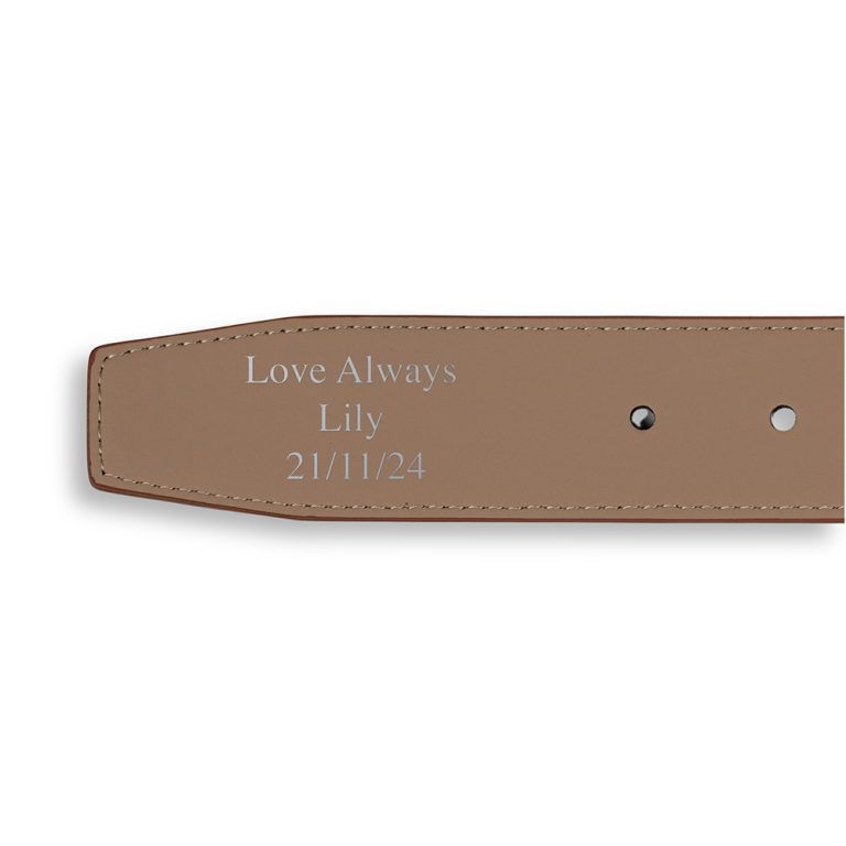 Inner brown belt silver foil