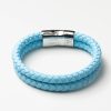 Steel-Blue-Leather-Double-Braided-Bracelet-inside-engraved