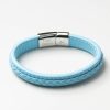 Steel-Blue-Quilted-Style-Leather-Bracelet-inside-engraved