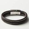 Two-Tone-Brown-Woven-Leather-Bracelet-inside-engraved